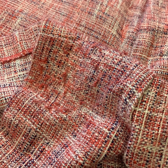 BANANA REPUBLIC Shorts Pink Red Size 12 Woven Fringe Pockets - Picture 10 of 11